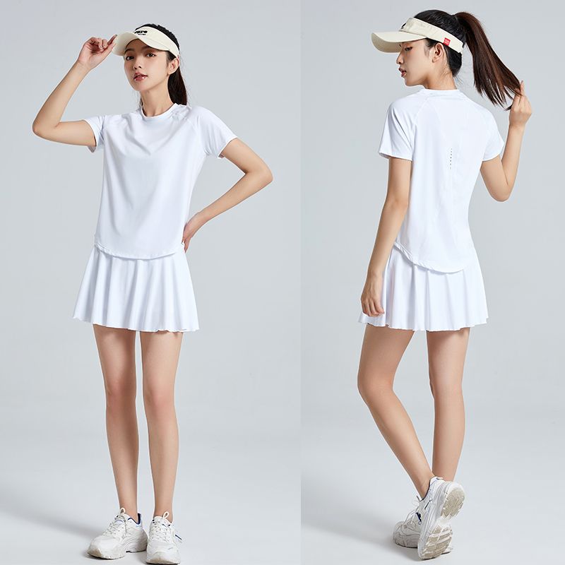 Summer Golf Clothing - 2pcs 테니스 스커트 세트 여성 여름