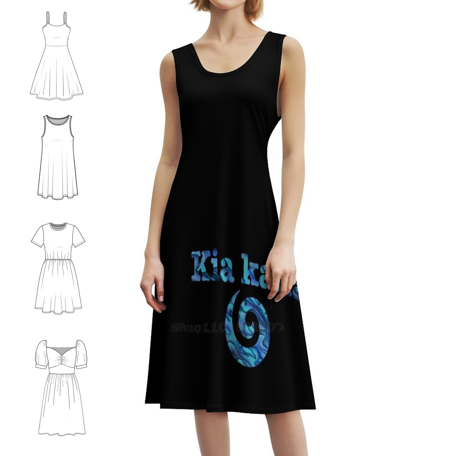 Summer Clothing Nz - 카하 코루 스윗하트 넥라인 드레스 우아한
