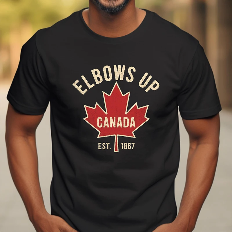 Summer Clothing Women Canada - Elbows Up 캐나다 티셔츠 남성용 여성용