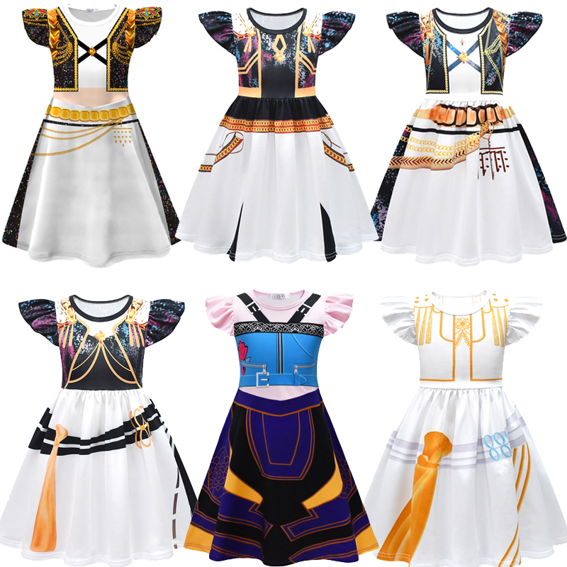 Summer 2026 Kids Clothing - 6가지 스타일 여아 코스프레 의상 무대