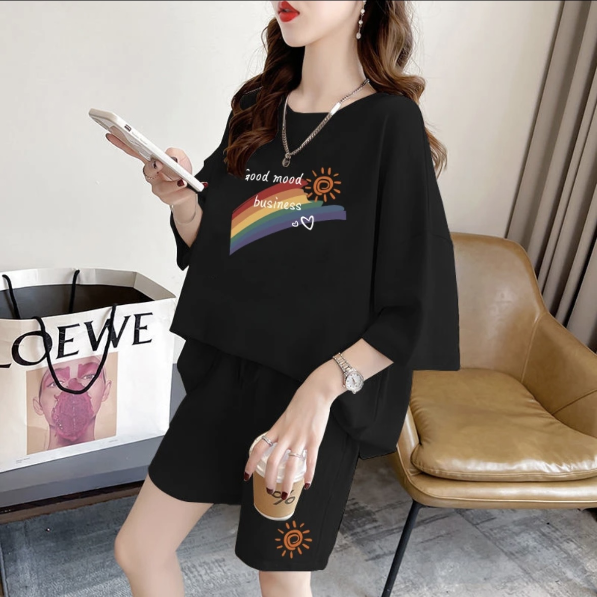 Summer Clothing - 패션 여성 여름 반바지 세트, 스포츠웨어,