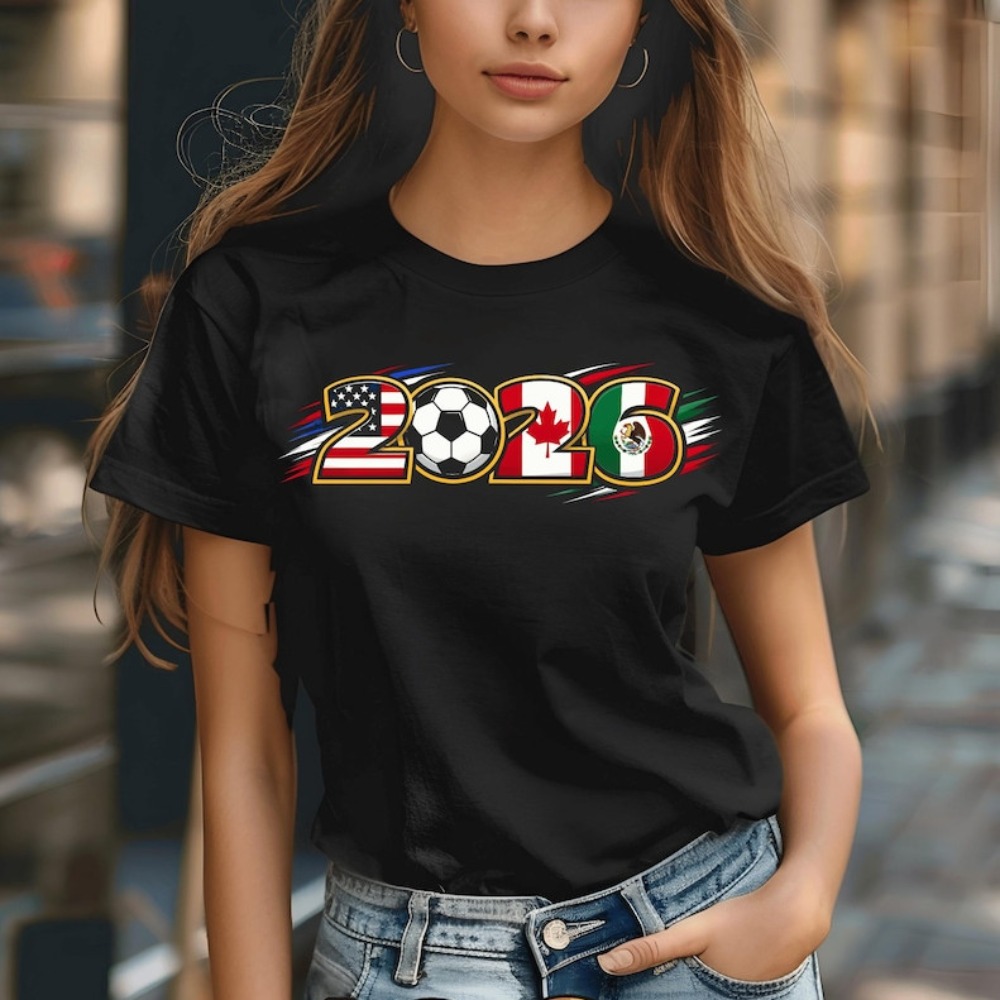 2026 미국 캐나다 멕시코 축구 그래픽 남성 여성 코 - Summer Clothing Women Canada 리뷰 및 가격