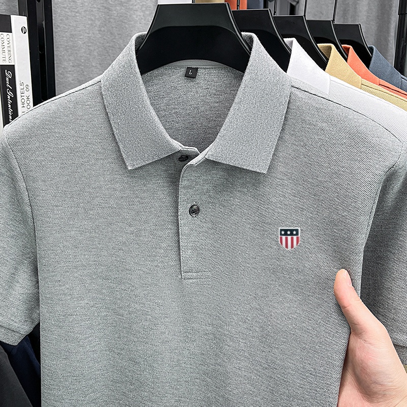 영국 스타일 100% 면 남성용 새 반팔 폴로 셔츠 라 - Summer Clothing Options 리뷰 및 가격