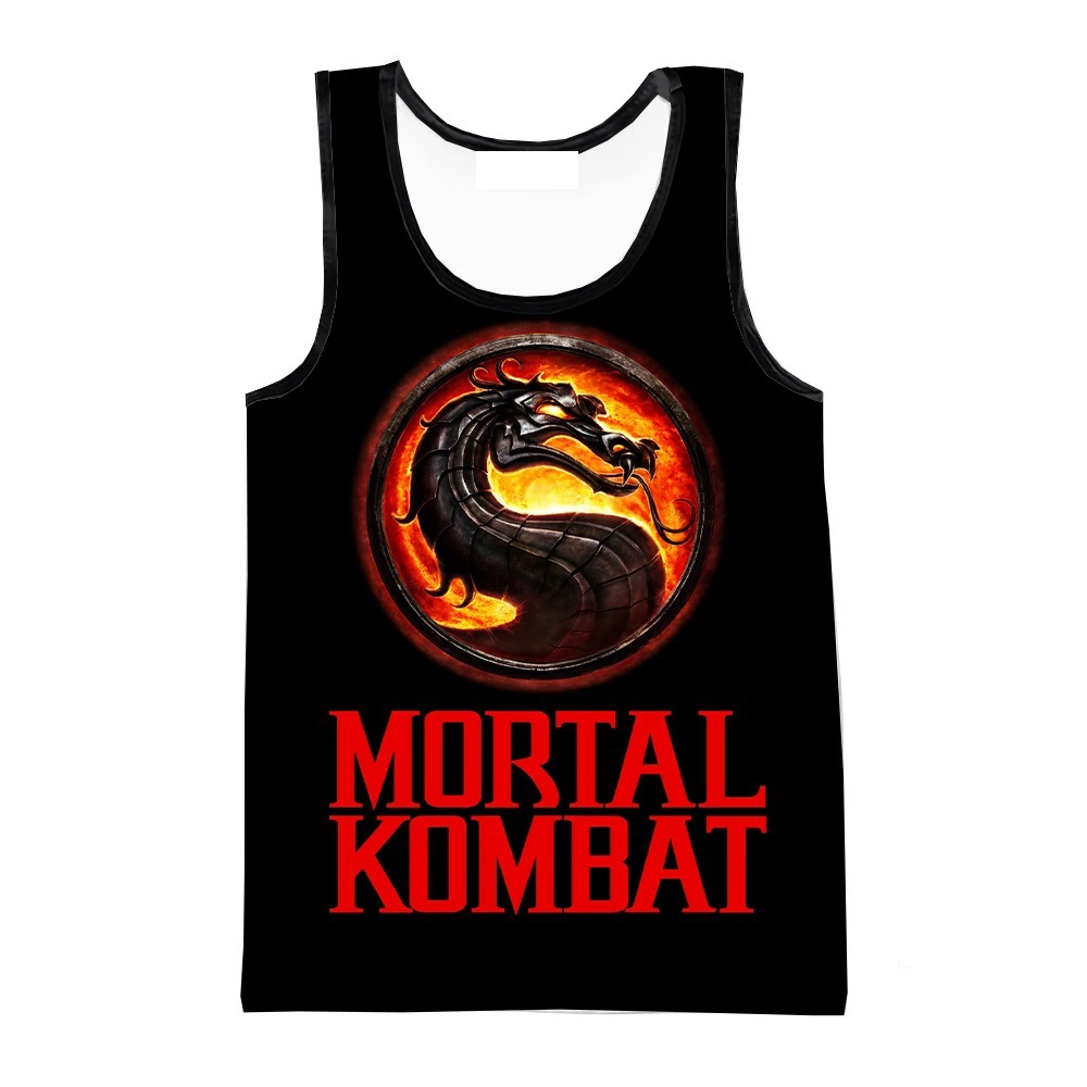 Mortal Kombat 게임 3D 프린트 탱크 탑 남 - Summer Games Clothing 리뷰 및 가격