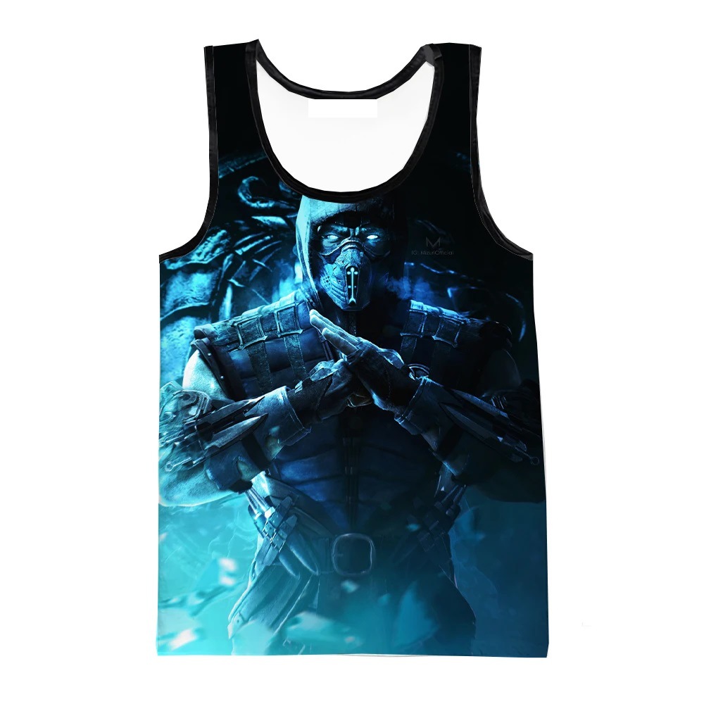 Mortal Kombat 게임 3D 프린트 탱크 탑 남 - Summer Games Clothing 리뷰 및 가격