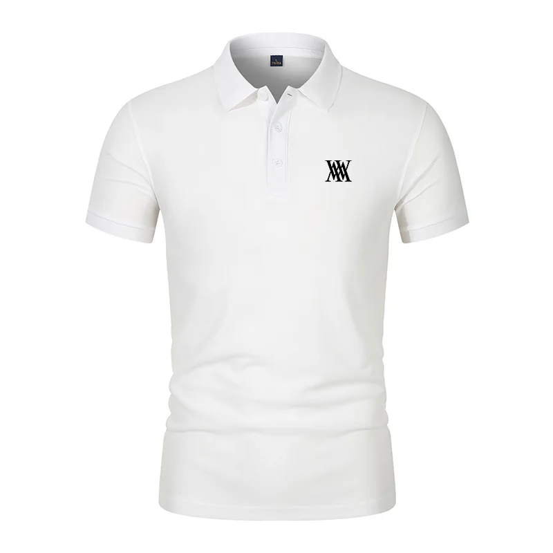 남성용 골프 티셔츠 비즈니스 캐주얼 반팔 폴로 칼라,  - Summer Golf Clothing 리뷰 및 가격