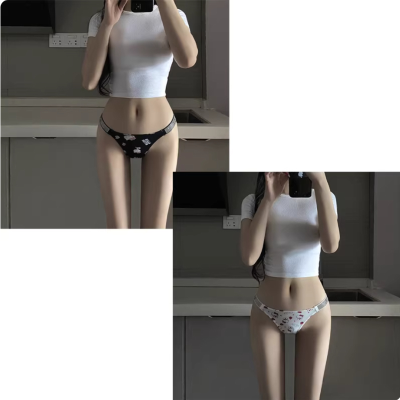 헬로 키티 새로운 만화 무끈 브라 팬티 세트 로우 웨이 - Summer Quotes 리뷰 및 가격