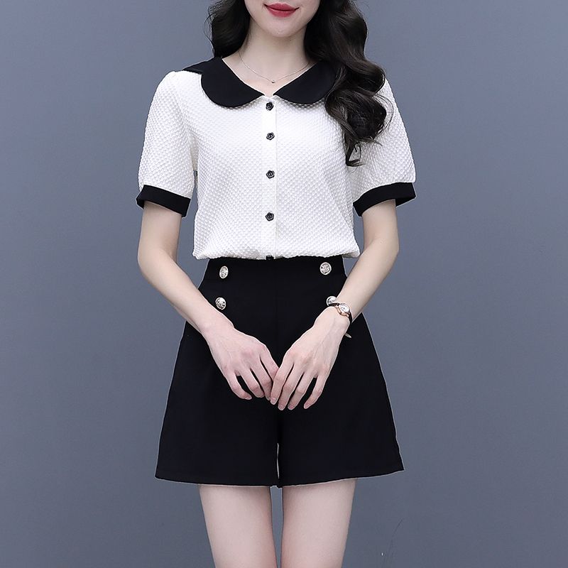 여성용 배색 버튼 반바지 세트 2피스 트렌드 2025  - Summer Clothing Trends For Women 리뷰 및 가격