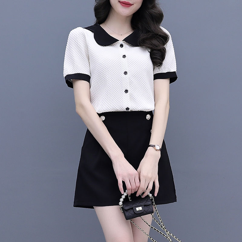 여성용 배색 버튼 반바지 세트 2피스 트렌드 2025  - Summer Clothing Trends For Women 리뷰 및 가격