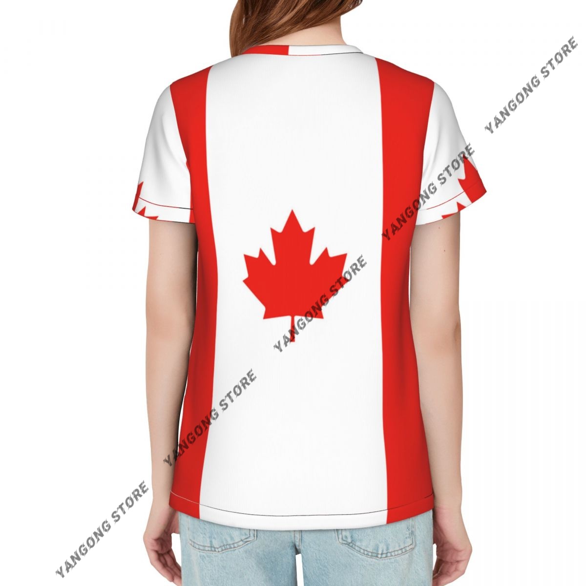 여성 티셔츠 캐나다 캐나다 국기 Tshirt 여성 캐주 - Summer Clothing Women Canada 리뷰 및 가격
