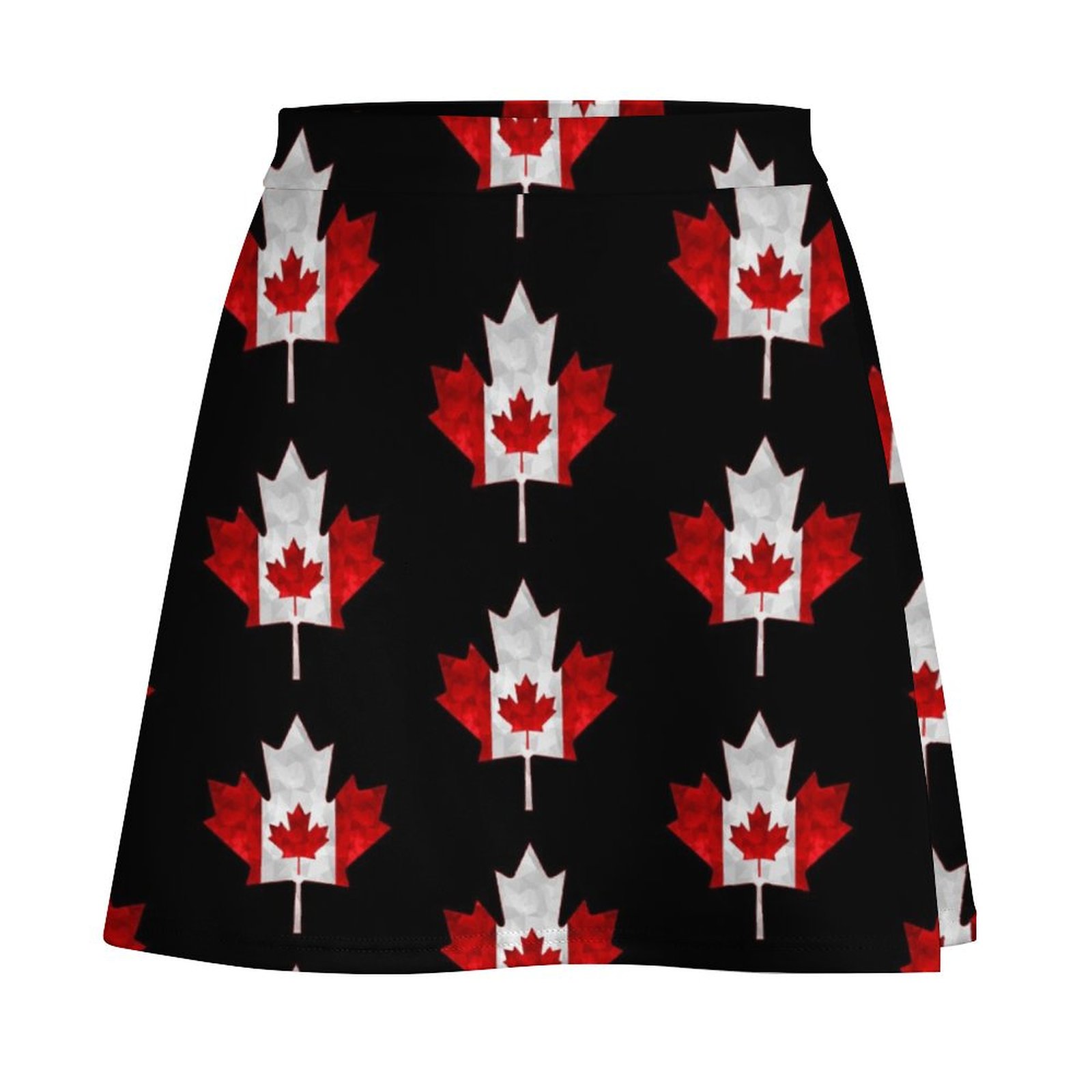 캐나다 메이플 리프 기하학 그래픽 미니 스커트 여름 여 - Summer Clothing Women Canada 리뷰 및 가격