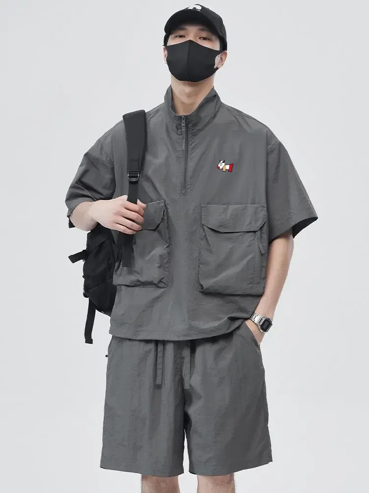 남성용 골프 세트 투피스 골프 셔츠 탑과 반바지 여름  - Summer Golf Clothing 리뷰 및 가격
