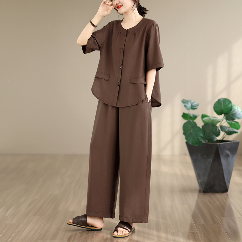 새로운 여름 코튼 린넨 루즈핏 유행 와이드 레그 팬츠  - Summer Clothing For Women Over 60 리뷰 및 가격