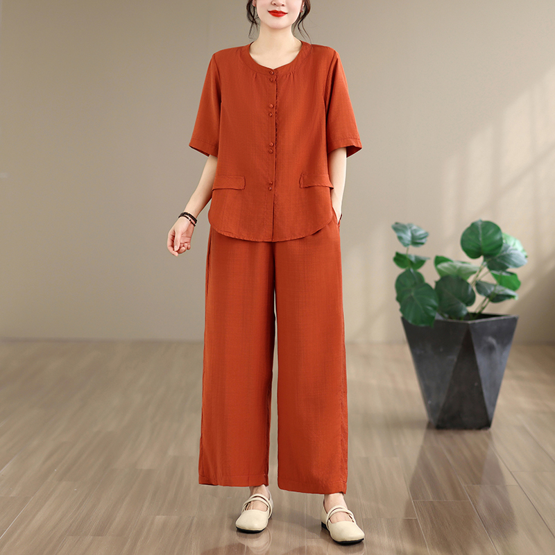 새로운 여름 코튼 린넨 루즈핏 유행 와이드 레그 팬츠  - Summer Clothing For Women Over 60 리뷰 및 가격