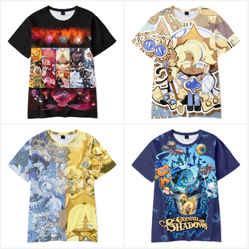 섀도우 밀크 쿠키 애니메이션 게임 주변기기 티셔츠 귀여 - Summer Games Clothing 리뷰 및 가격