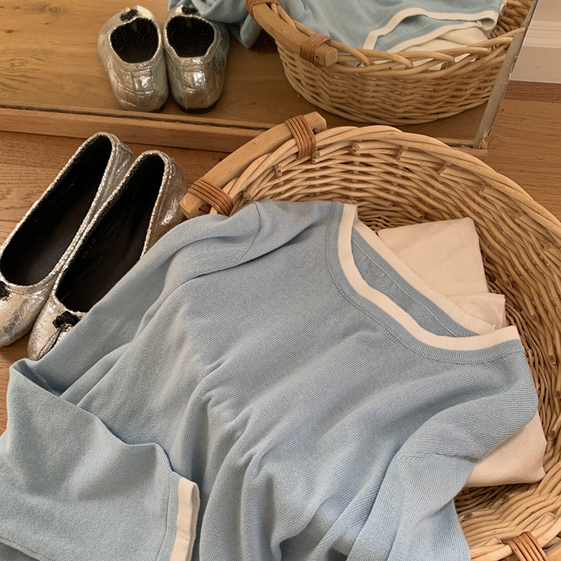 100% 면 여성용 O넥 컬러 블로킹 긴소매 셔츠 플러 - Summer Clothing 리뷰 및 가격