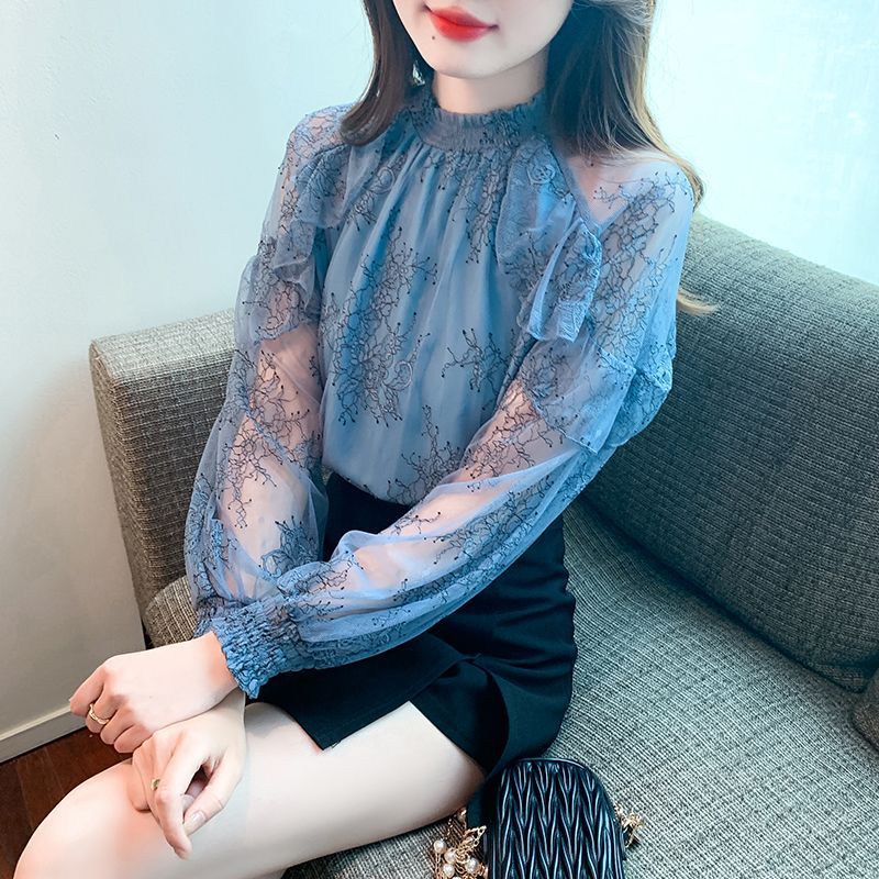 쉬폰 여성 셔츠 및 블라우스 레이스 꽃무늬 럭셔리 디자 - Summer Clothing Trends For Women 리뷰 및 가격