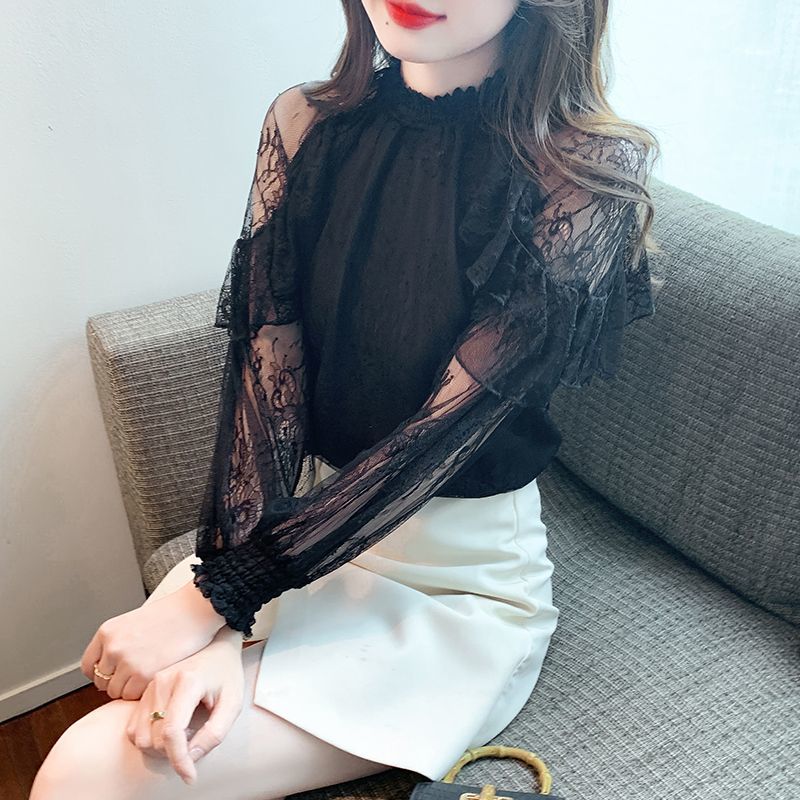 쉬폰 여성 셔츠 및 블라우스 레이스 꽃무늬 럭셔리 디자 - Summer Clothing Trends For Women 리뷰 및 가격