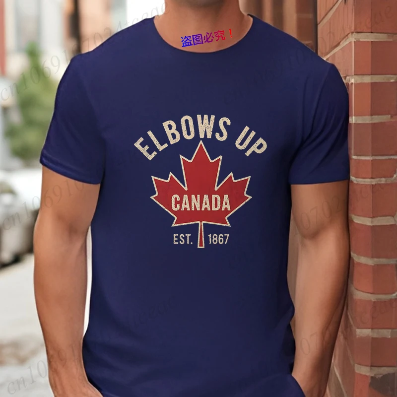 Elbows Up 캐나다 티셔츠 남성용 여성용 여름 캐 - Summer Clothing Women Canada 리뷰 및 가격
