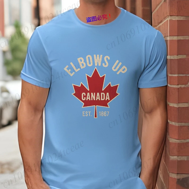 Elbows Up 캐나다 티셔츠 남성용 여성용 여름 캐 - Summer Clothing Women Canada 리뷰 및 가격